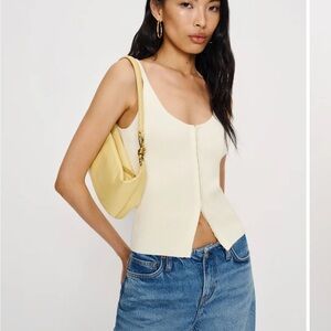 Reformation Eloise Cotton Sweater Tank